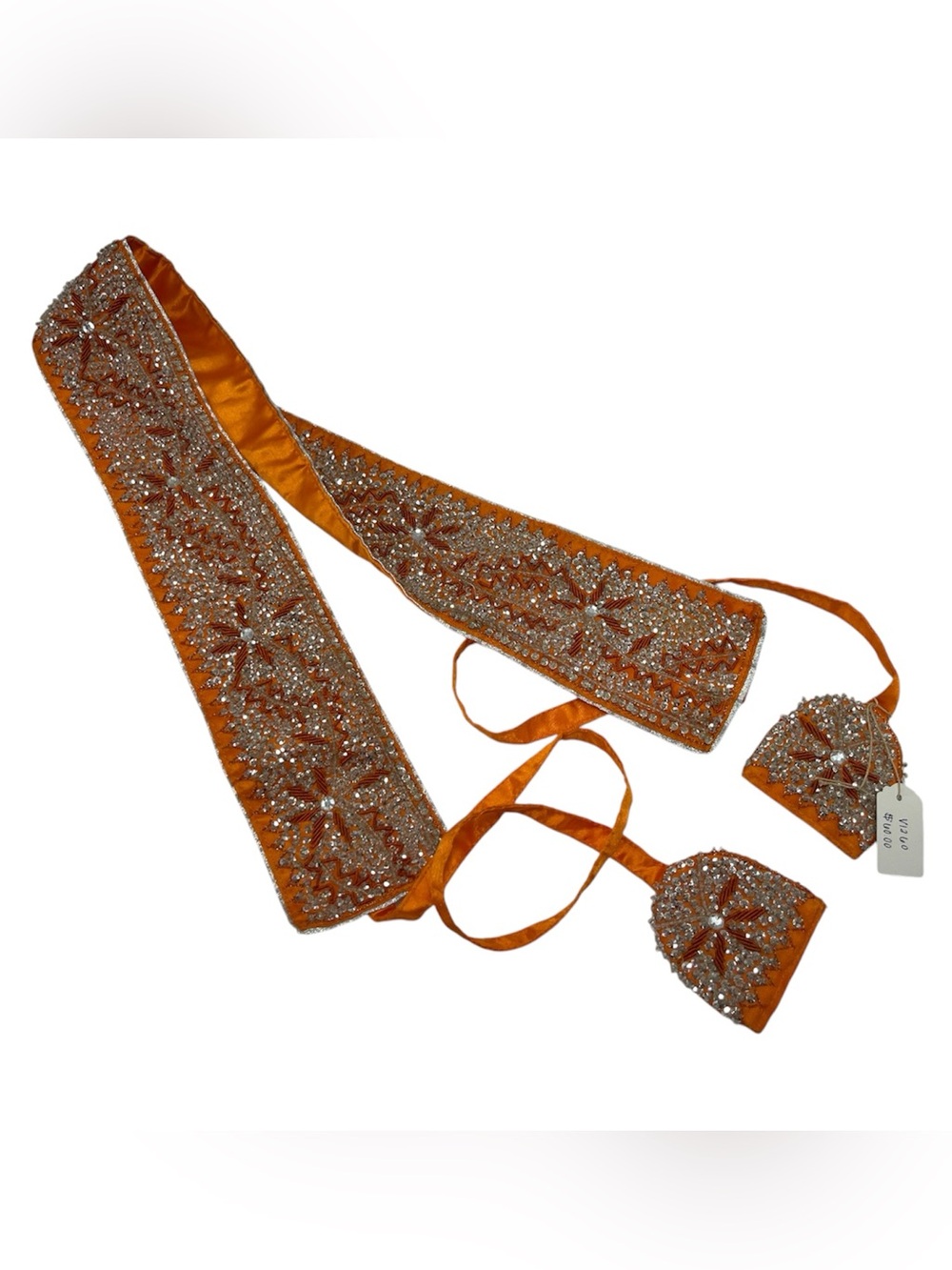 Traditional Indian fabric waist belt